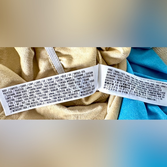 Disney Pocahontas Girls Princess Halloween Costume Dress & Arm Bands – Size 5/6 - Picture 5 of 9